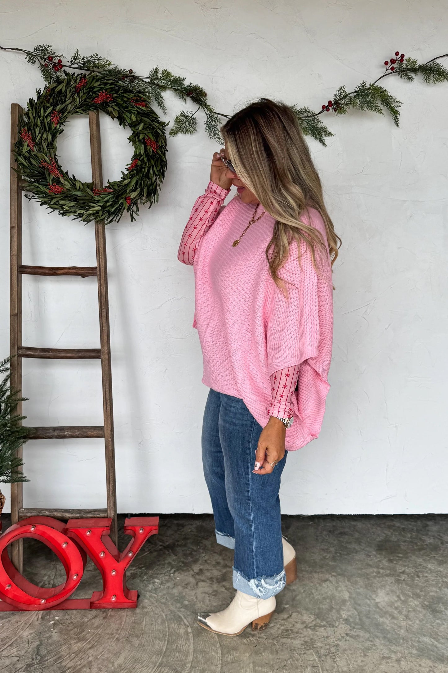 Meg Poncho - Pink