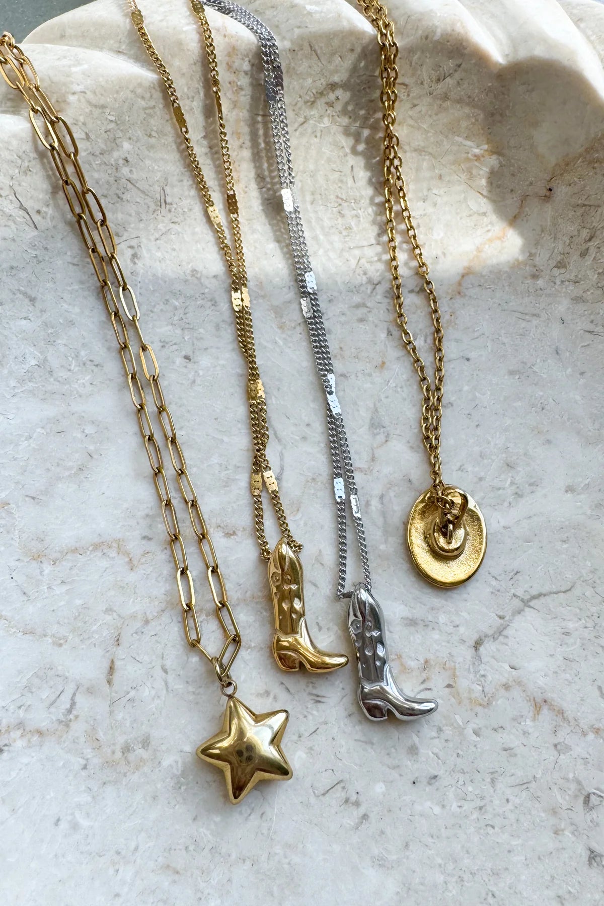 Blakeley Wild Boot Charm Necklace