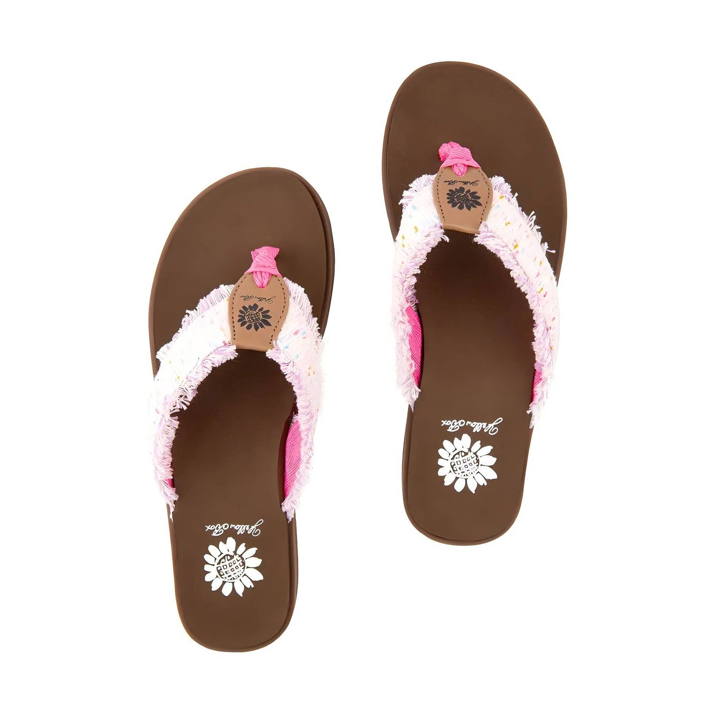 FIDITI Fabric Fringe Thong Sandals