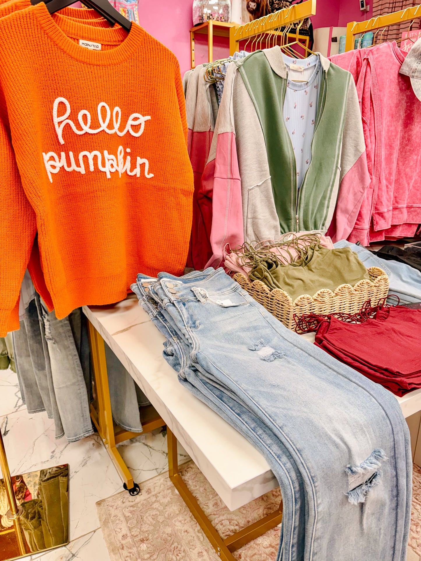 Hello Pumpkin Letter Verbiage Sweater
