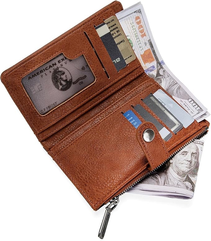 Wrangler Cow Wallet Brown Small