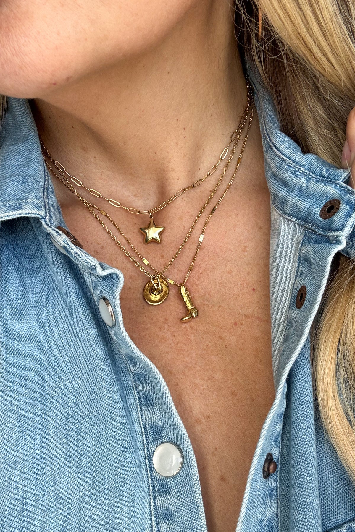 Blakeley Wild Boot Charm Necklace