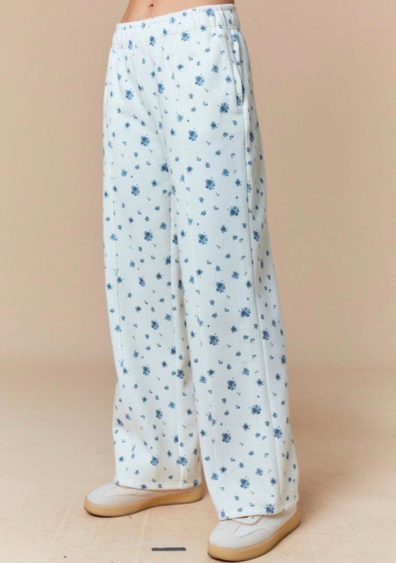 Blue Blossom Lounge Bottoms
