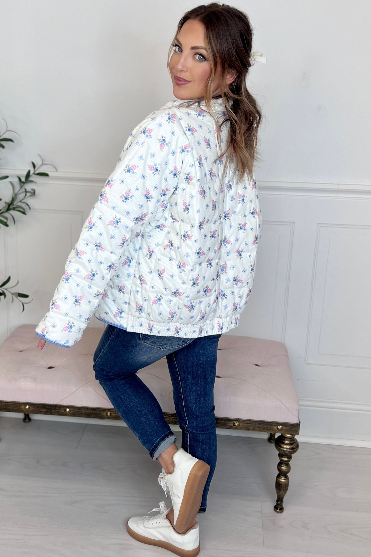 Gale Quilted Floral Corduroy Jacket