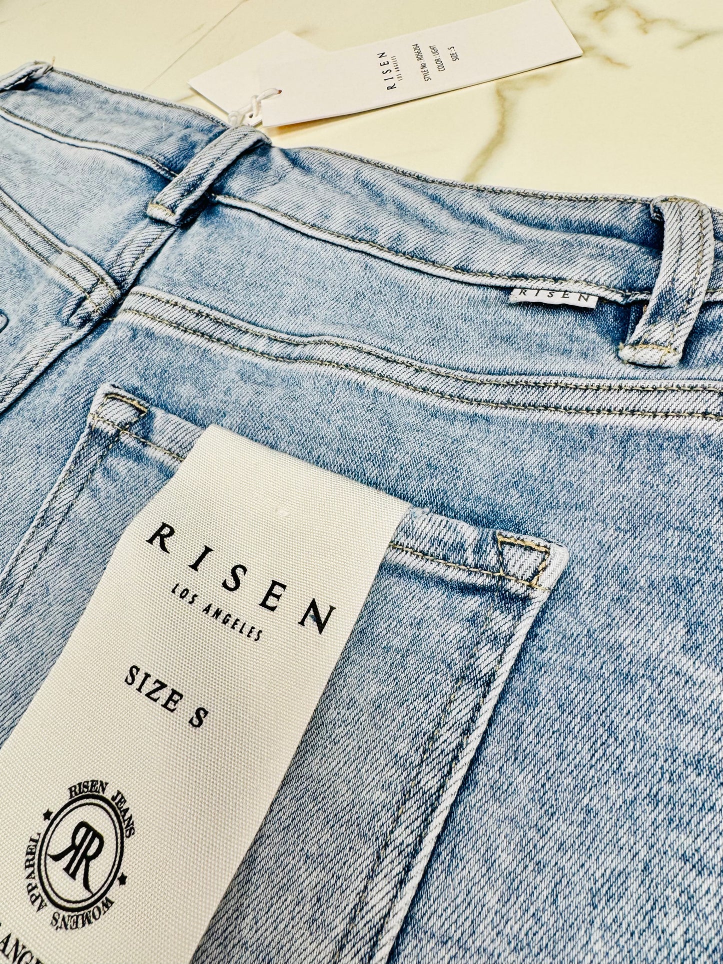 Risen Tummy Control Frayed Shorts