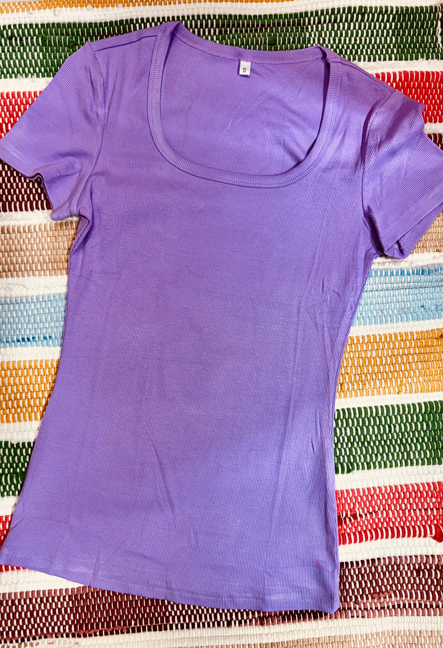 Leslea Ribbed Basics-Tee