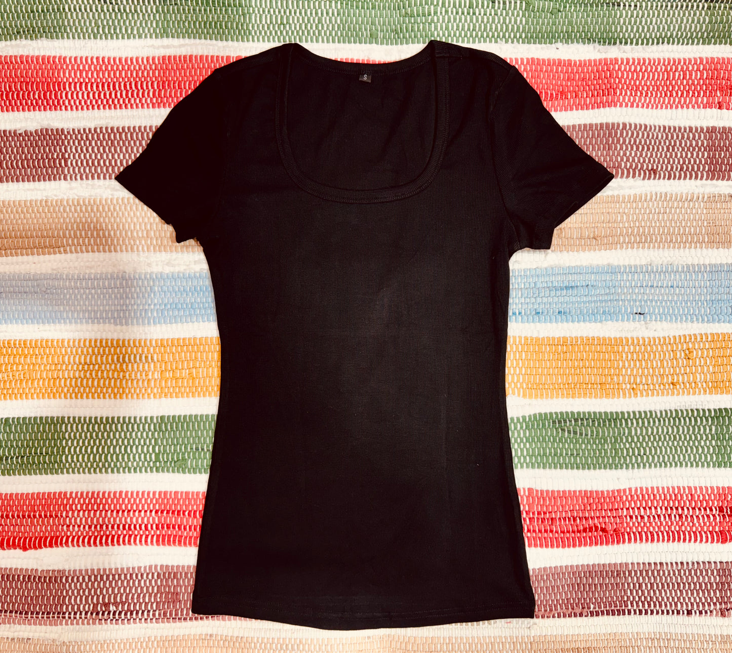 Leslea Ribbed Basics-Tee