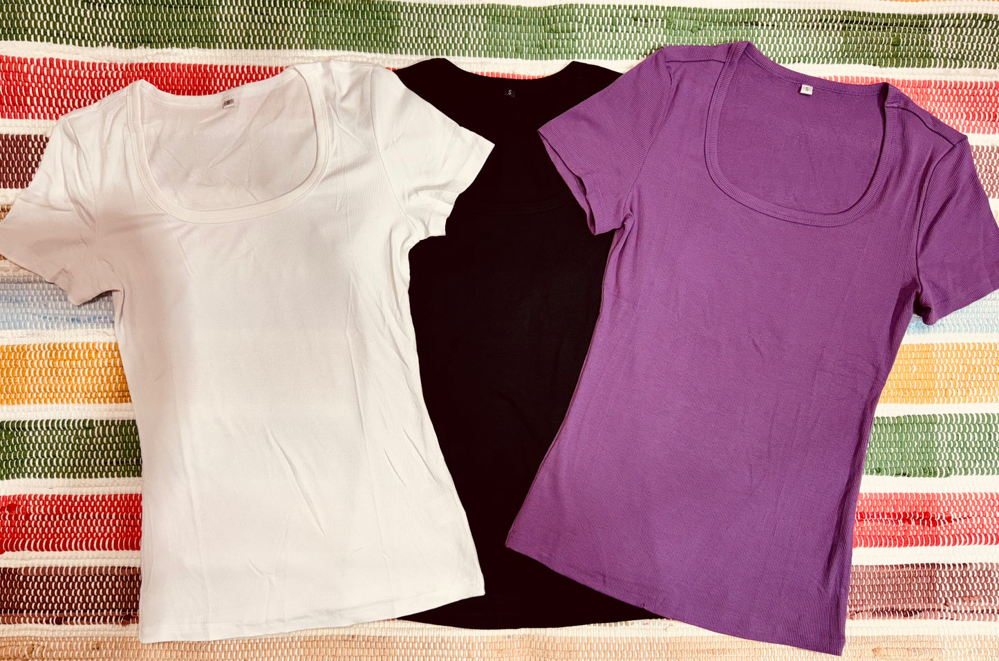 Leslea Ribbed Basics-Tee