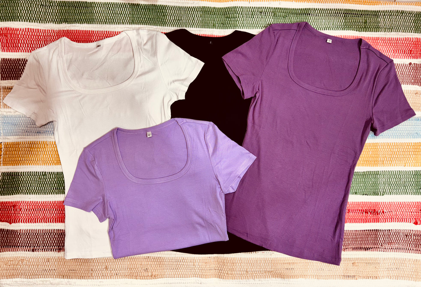 Leslea Ribbed Basics-Tee