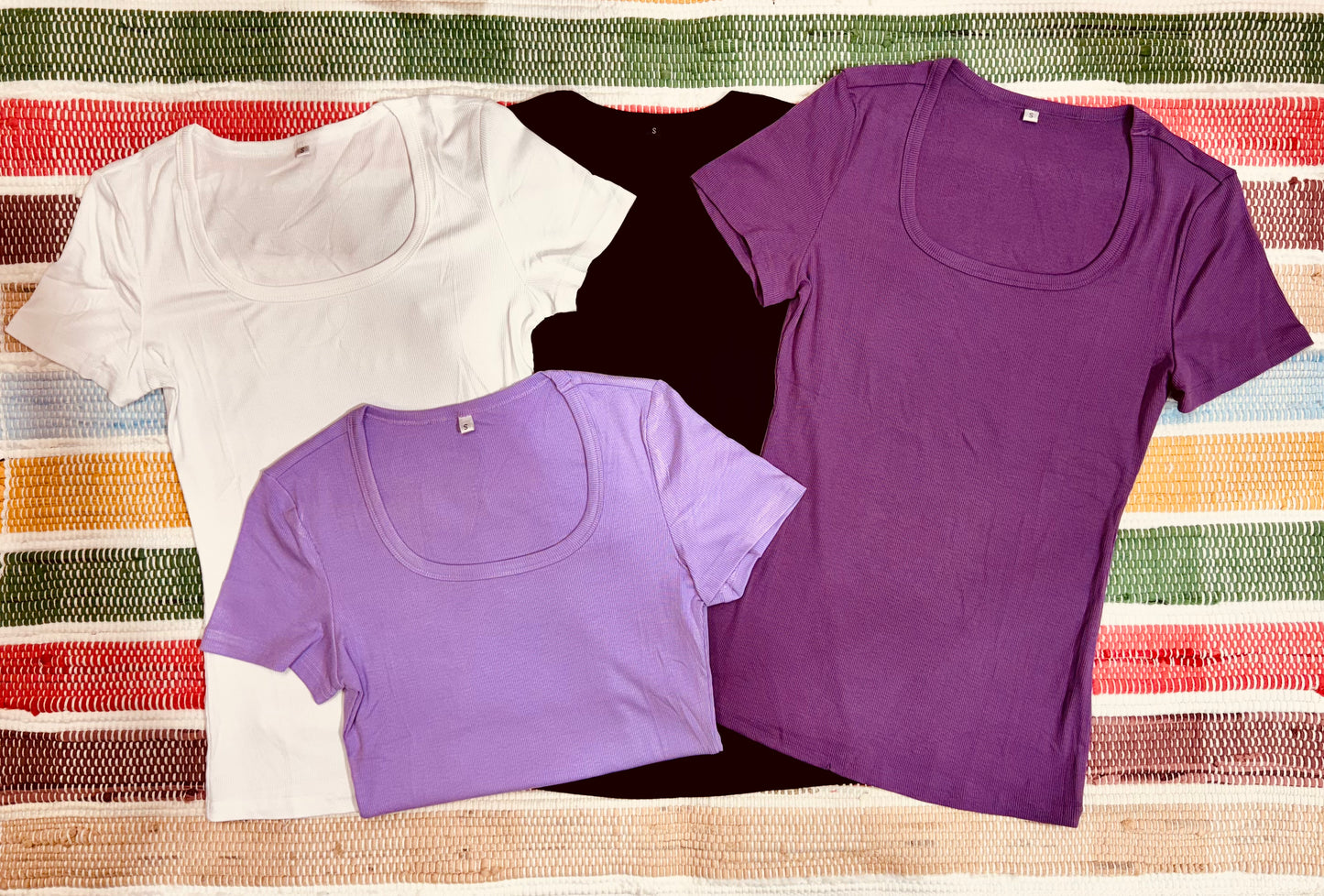 Leslea Ribbed Basics-Tee