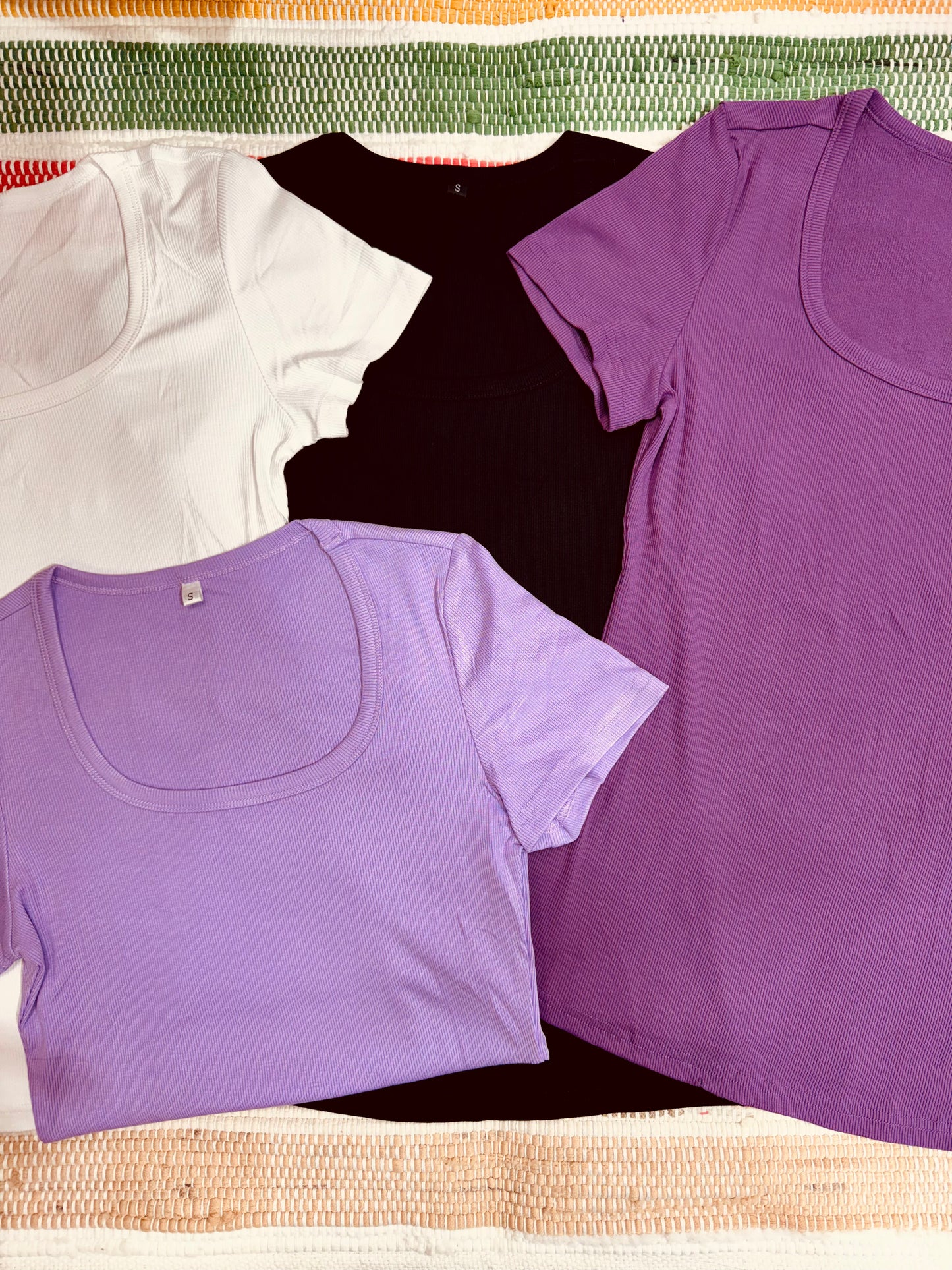 Leslea Ribbed Basics-Tee