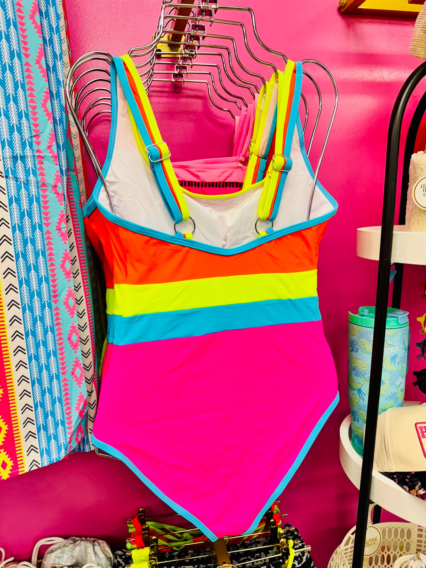 Skittles Disco One-Piece Bathing Suit