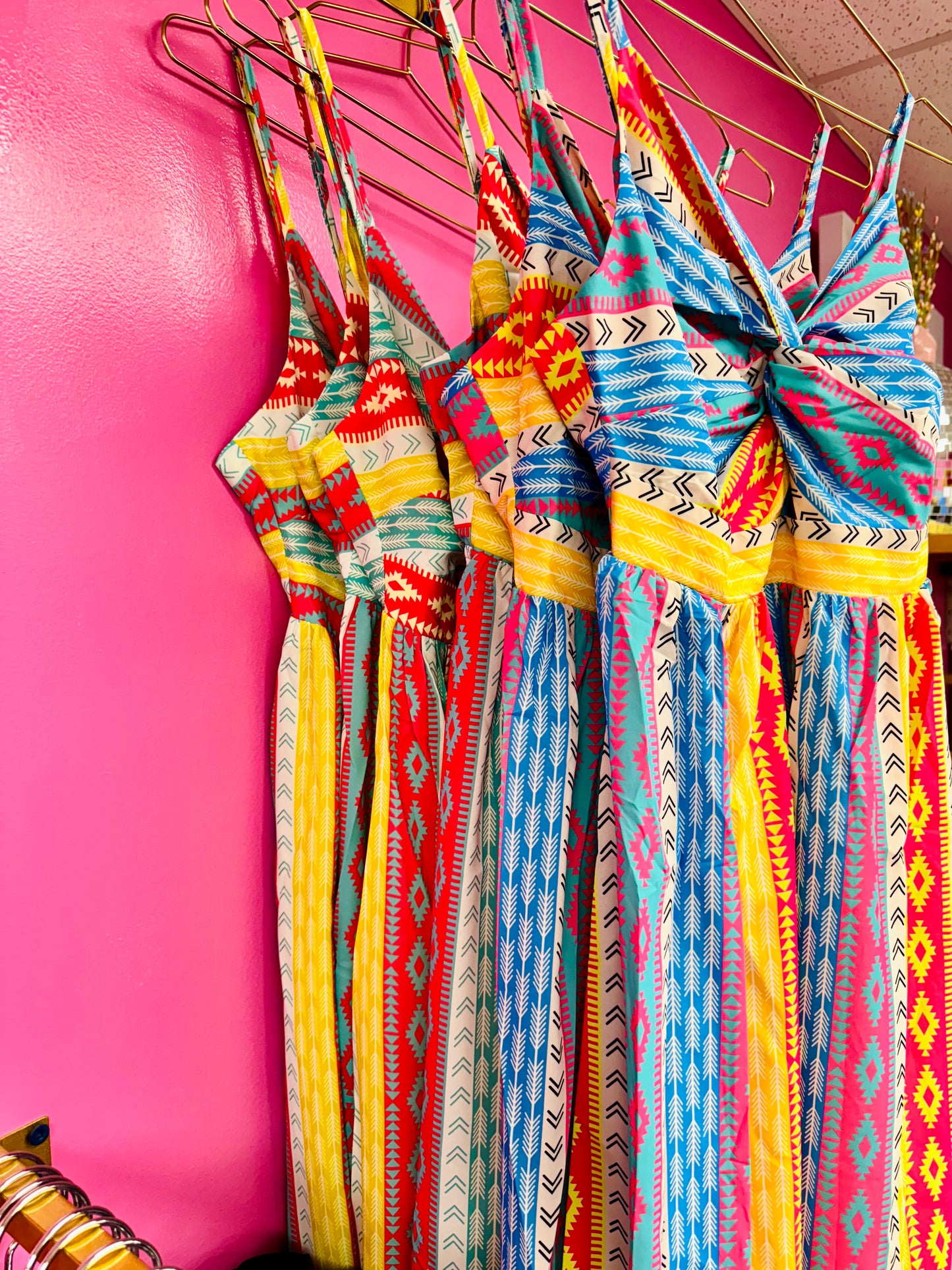 Boho Beach Front Knot Maxi Dress