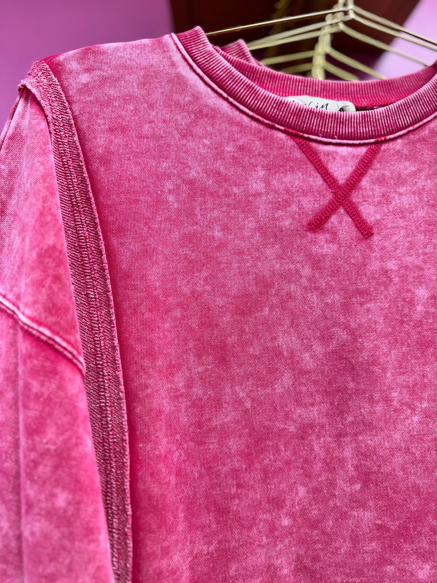Mineral Washed Knit Top