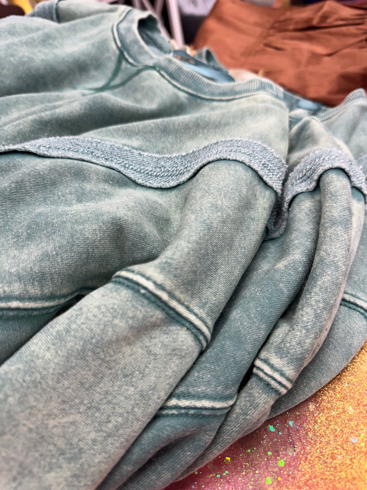 Mineral Washed Knit Top