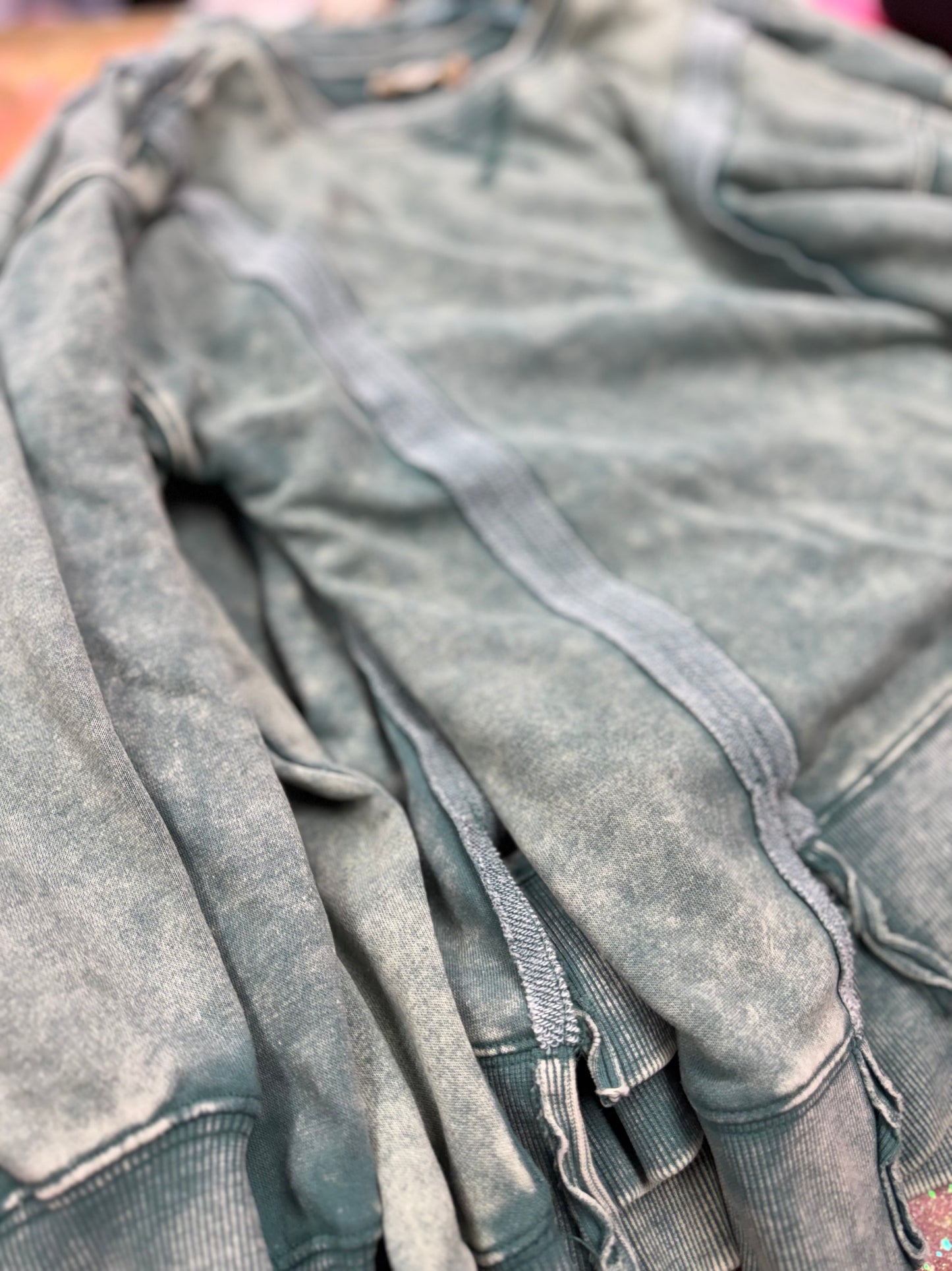 Mineral Washed Knit Top