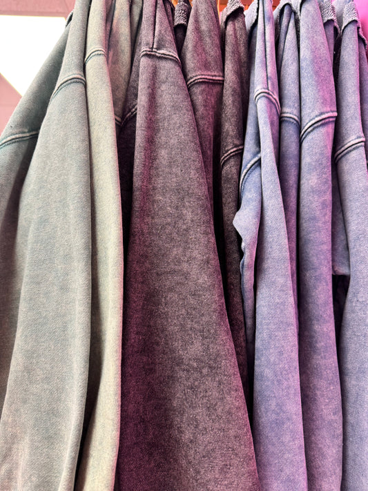 Mineral Washed Knit Top