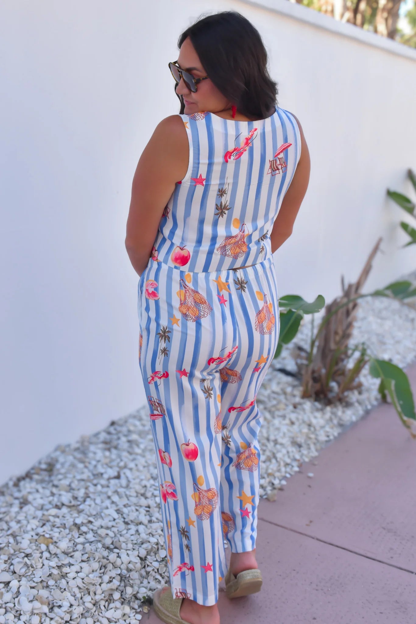 Sundays in Capri Striped Two Piece Set
