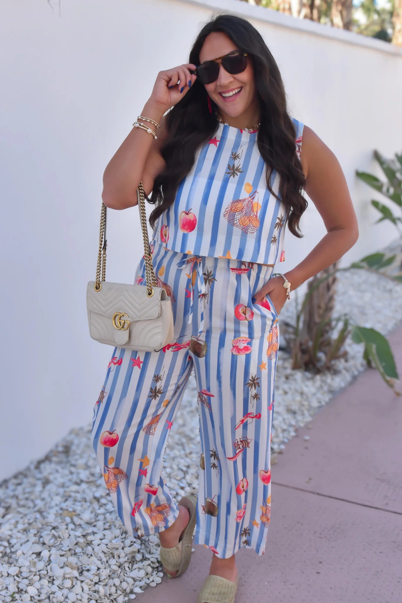 Sundays in Capri Striped Two Piece Set