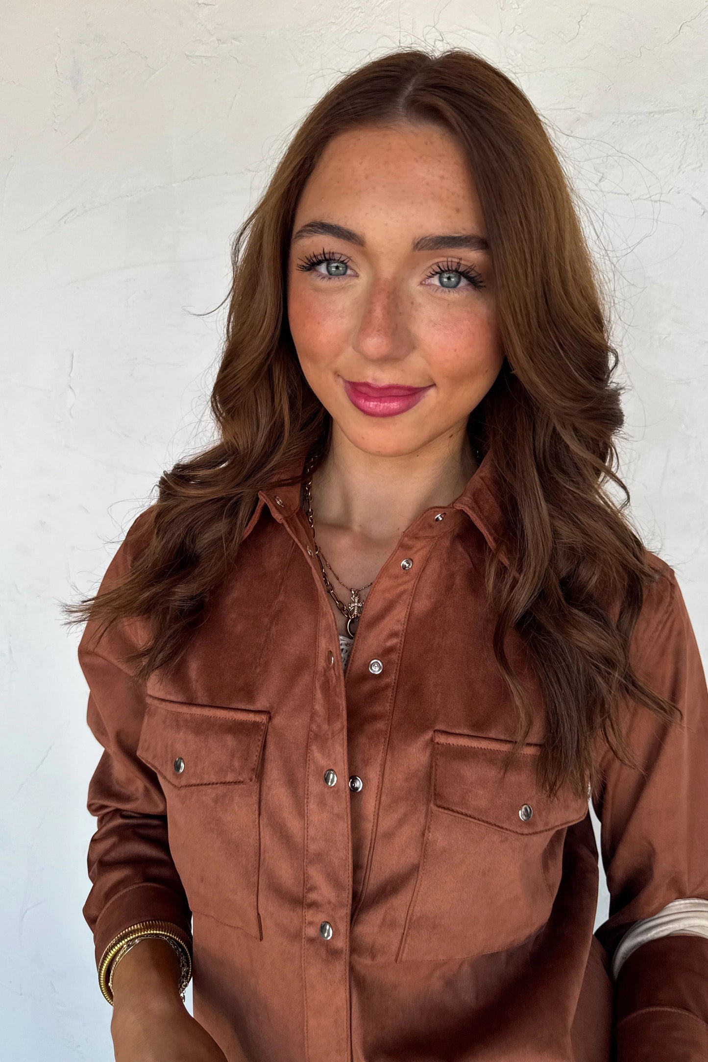SUNDOWN SUEDE TOP