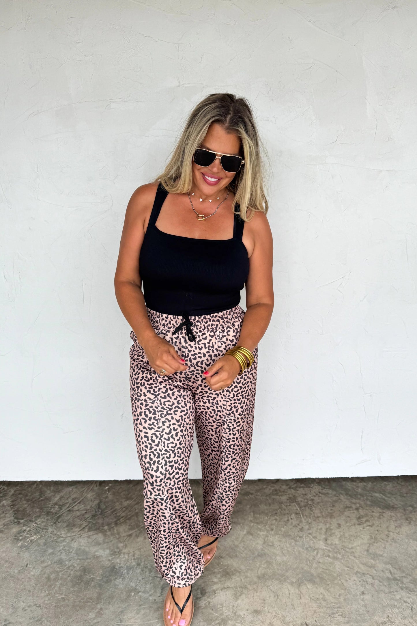 COCO CHEETAH JOGGER PANTS