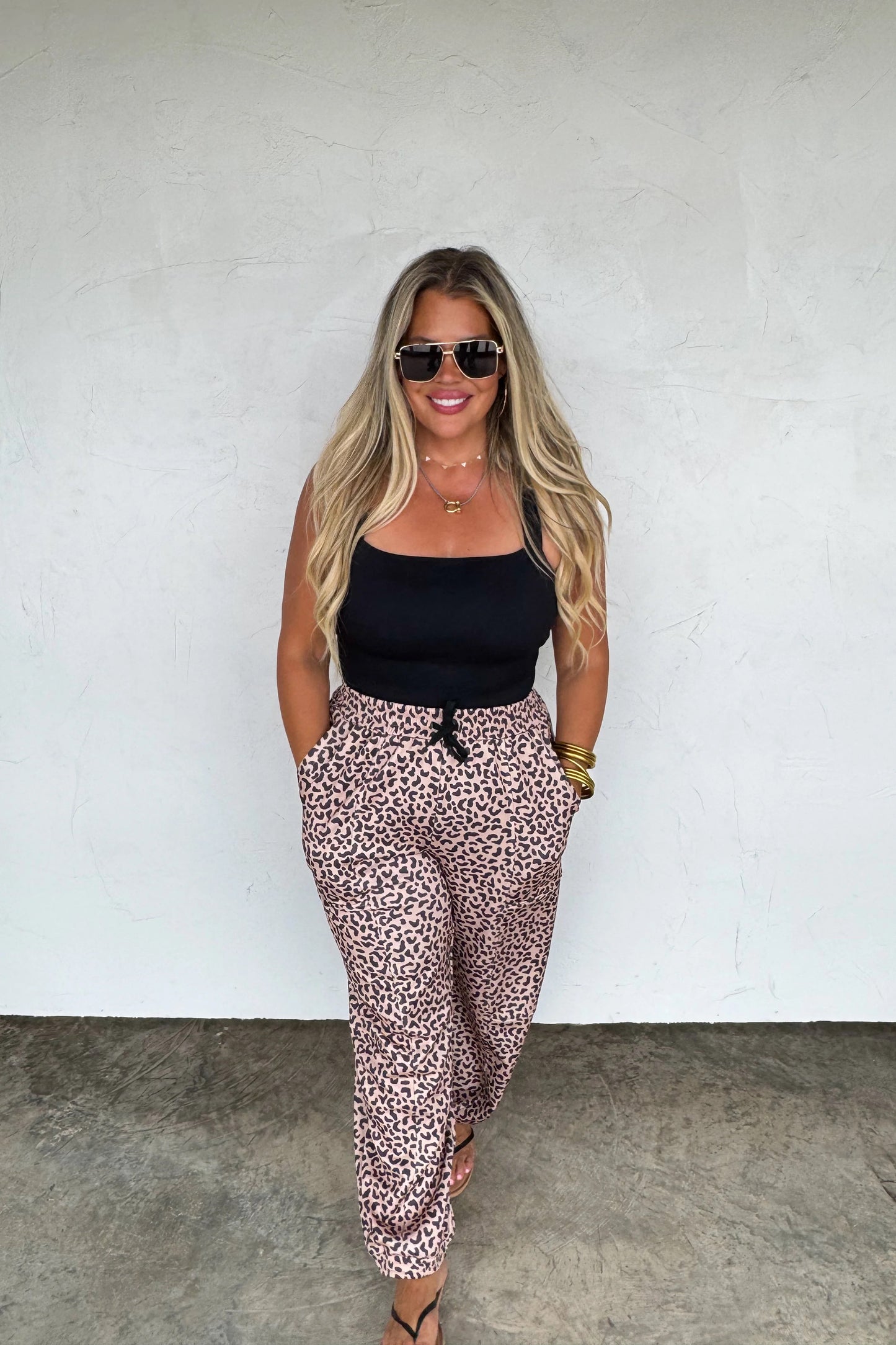 COCO CHEETAH JOGGER PANTS