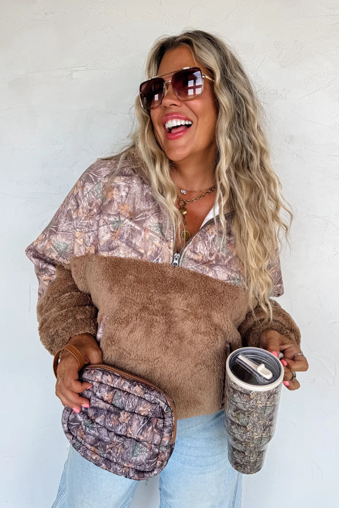 CAMO MINI PUFF CLUTCH BAG