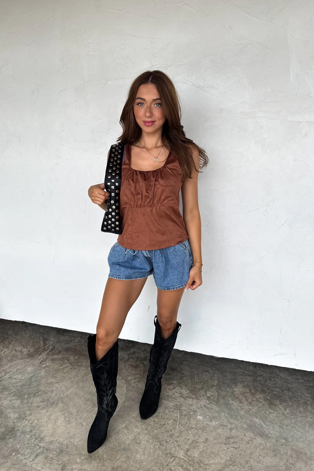 DESERT BELLE SUEDE TANK