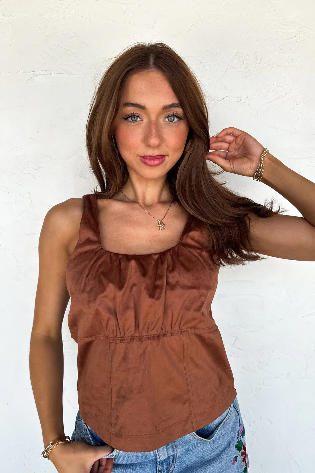 DESERT BELLE SUEDE TANK