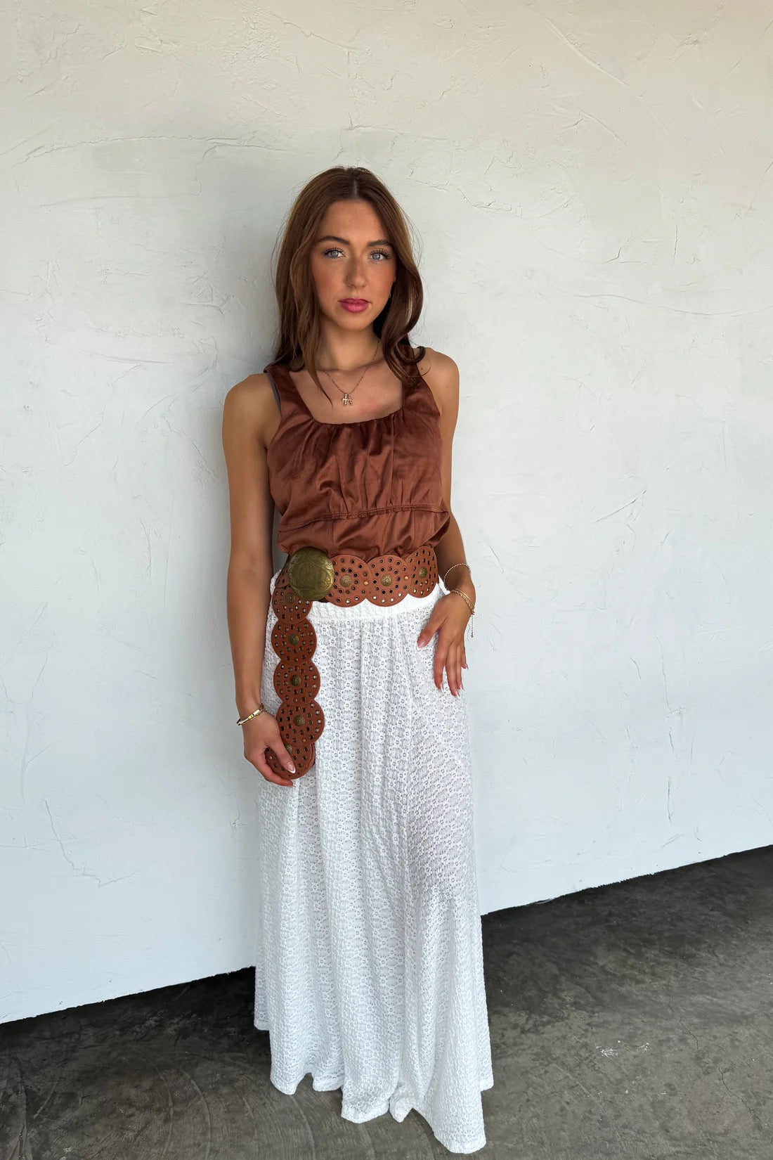 DESERT BELLE SUEDE TANK