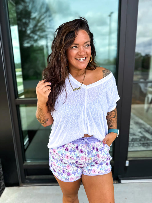 Birdie Blooms Shorts