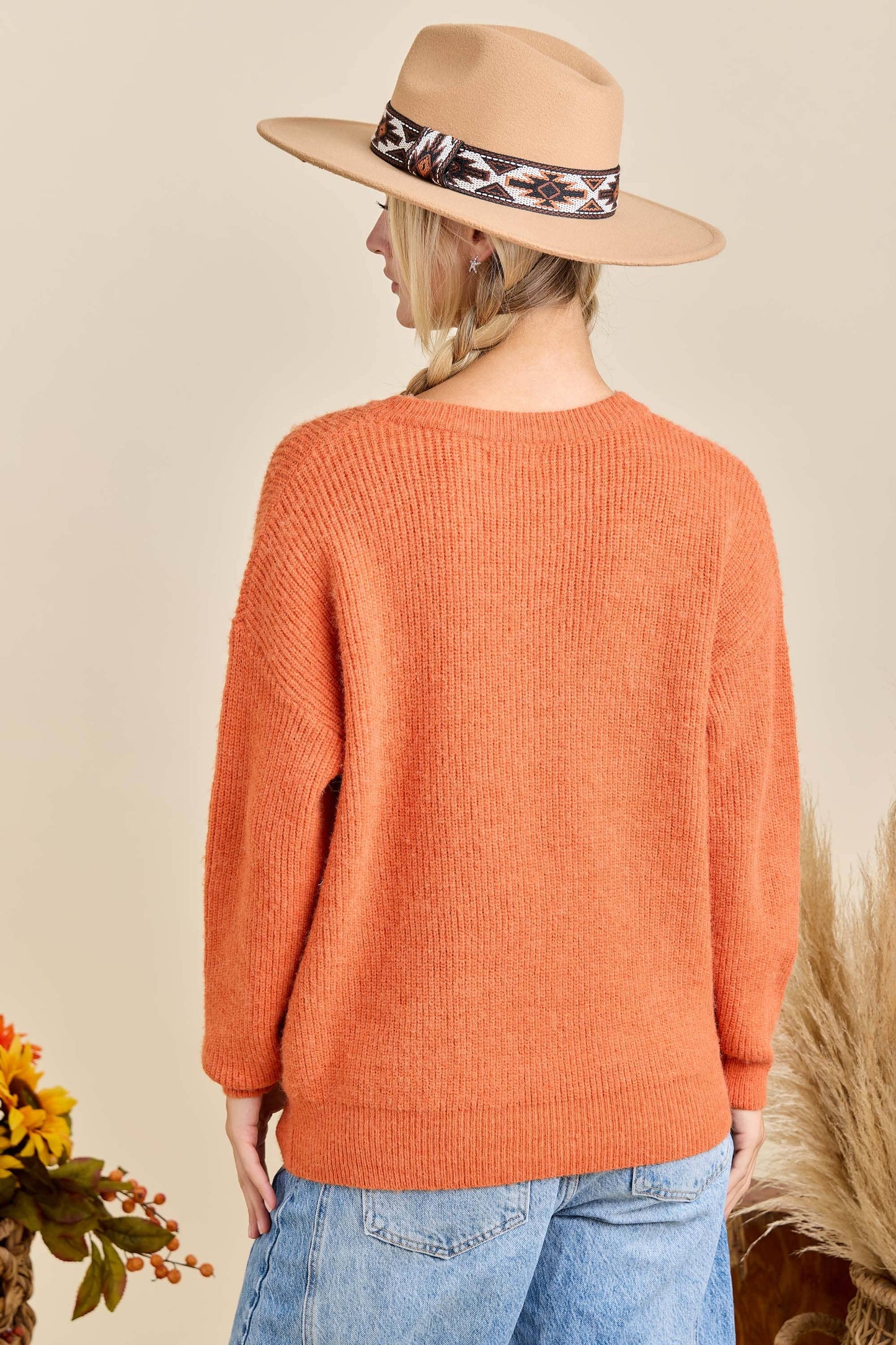 Hello Pumpkin Letter Verbiage Sweater