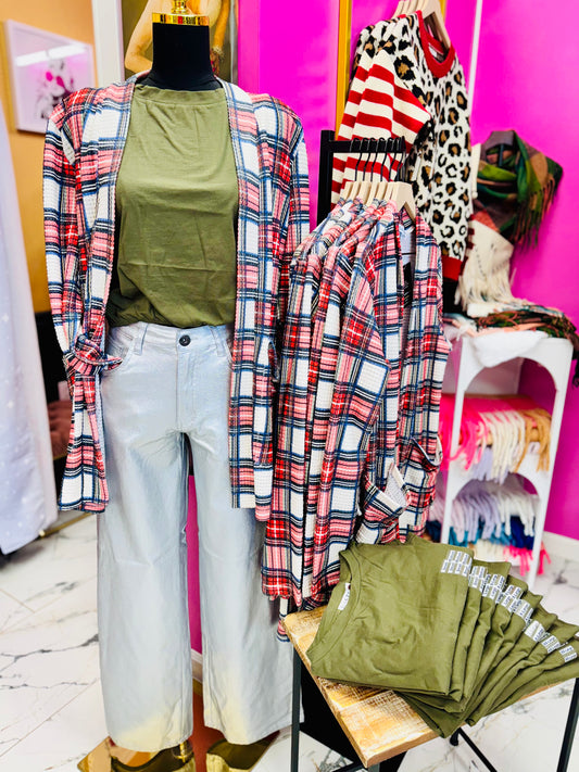 Metalic Wide Leg Jean