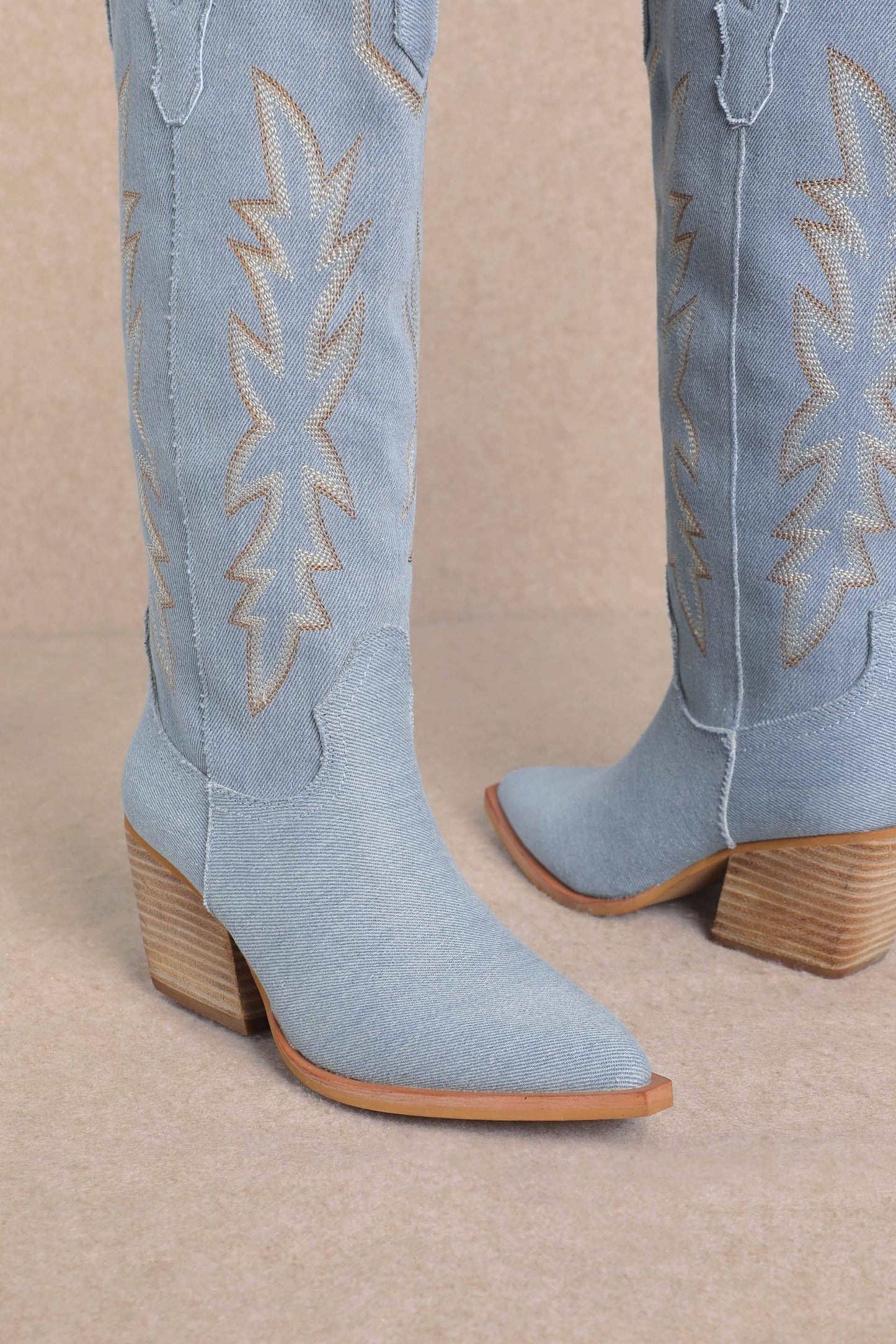 Maxie Denim Tall Boots