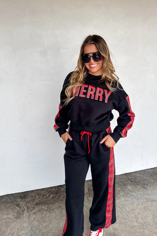 BLAKELEY Merry Christmas Plaid Bottoms