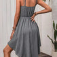 GREY V SHAPED DRESS