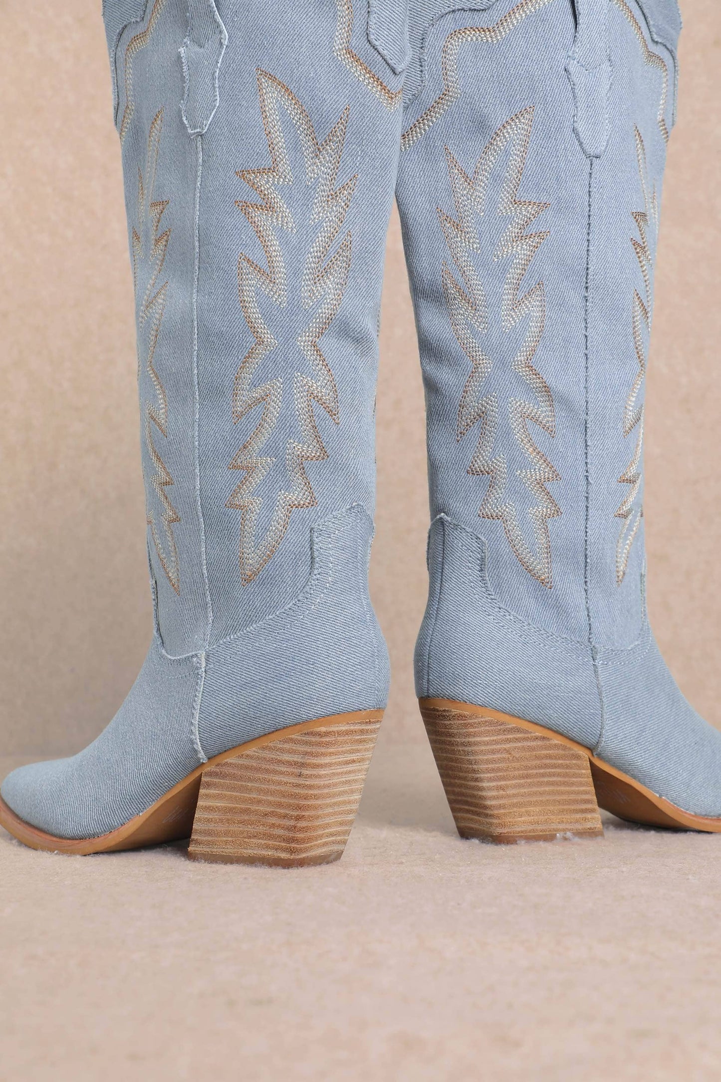 Maxie Denim Tall Boots