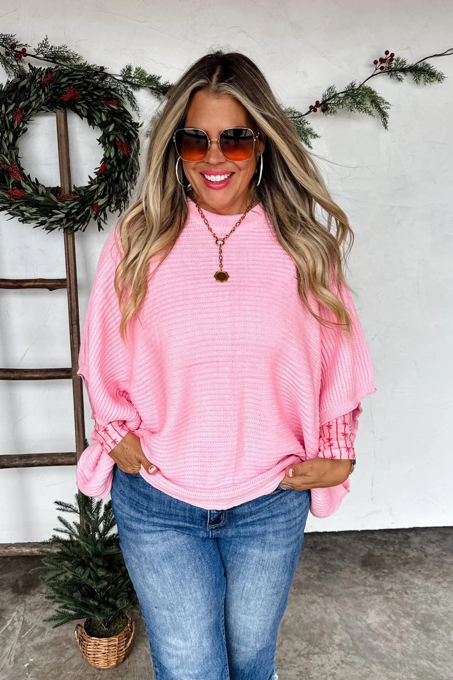 Meg Poncho - Pink