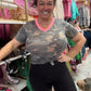 Camo Pink Collared Top
