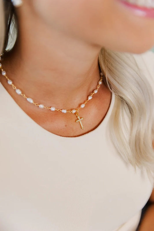 TS Jacee Cross Necklace