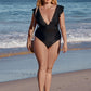 Midnight Glam Ruffle one-piece bathing suit