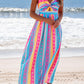 Boho Beach Front Knot Maxi Dress