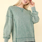Mineral Washed Knit Top