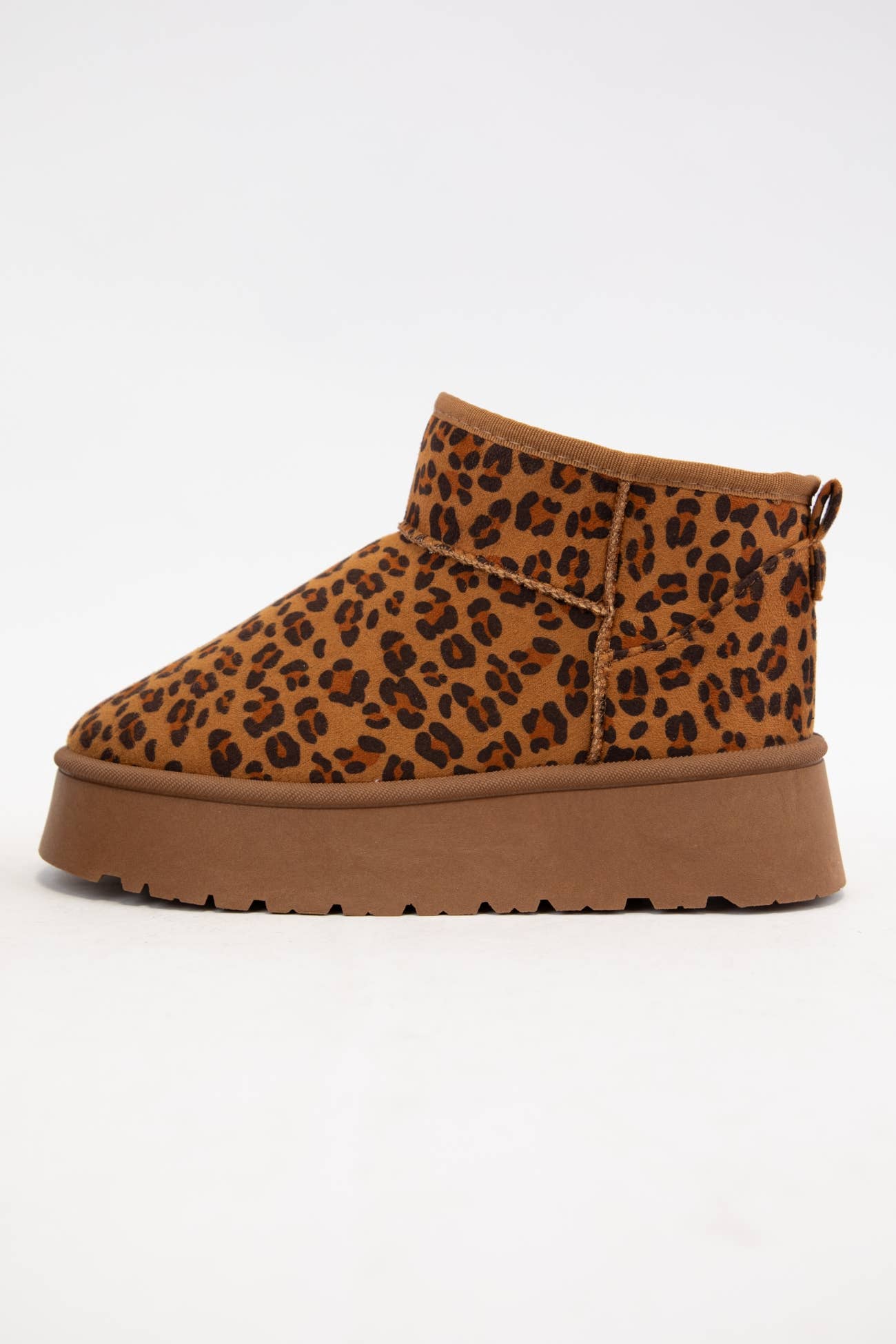 OAKLEE PLATFORM MINI ANKLE SHERPA BOOTS