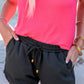 Ada's Signature Shorts-Midnight Black