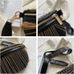 Studded Gold Fringe Fanny Crossbody Bag