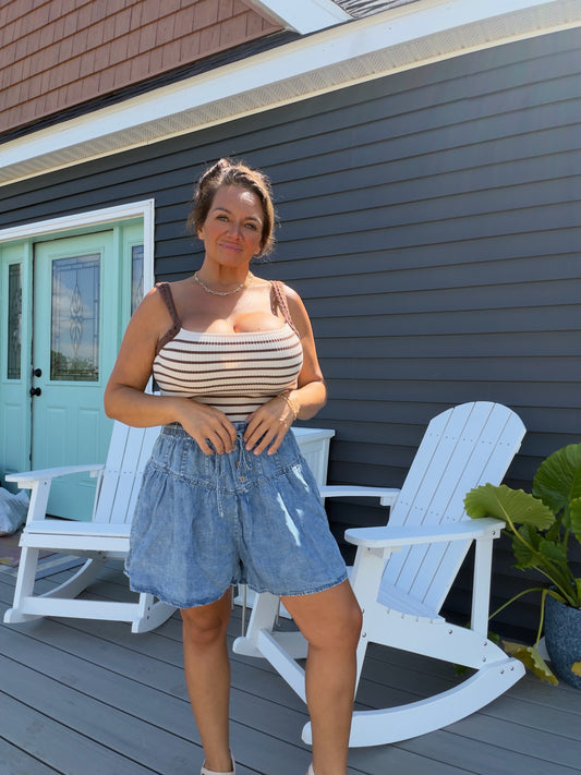 Easygoing Chambray Shorts