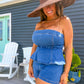 The Boardwalk Denim Romper