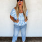 BLAKELEY ESSIE FLORAL SMOCKED TOP