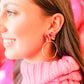 TS Hot Pink Bethany Bow Hoops